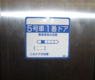 乗車位置標示板／横浜地下鉄